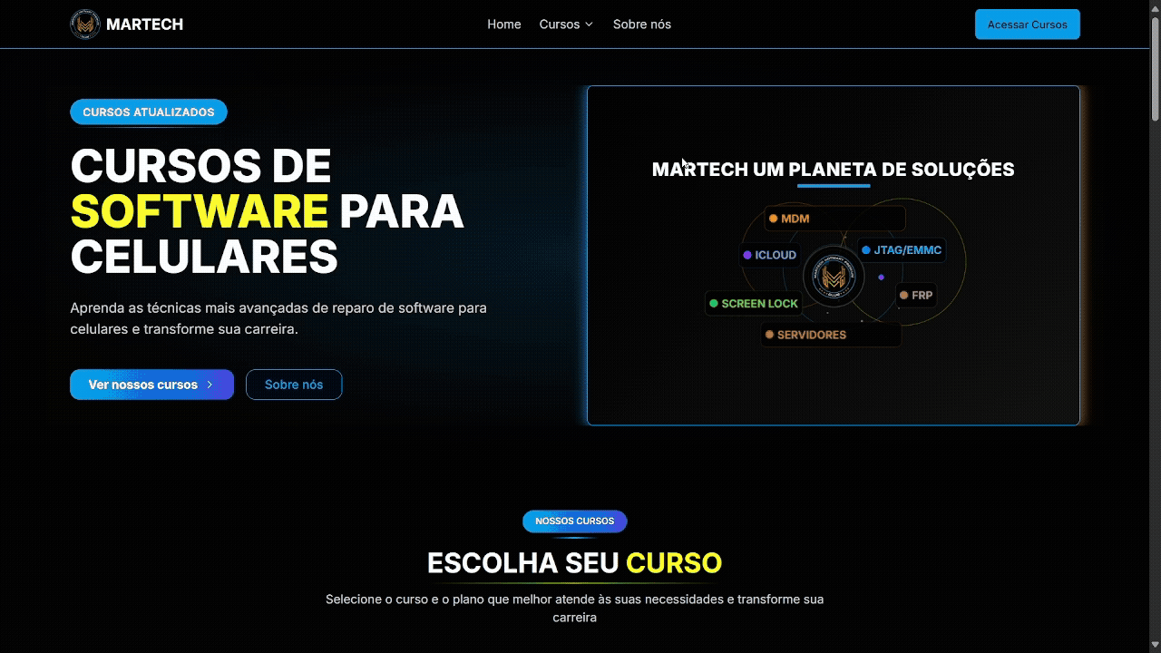 Martech Team website